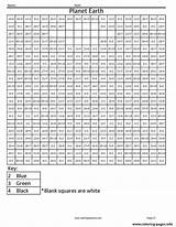 Coloring Squared Multiplication Earth Pixel Planet Squares Pages Division Printable Color Worksheet Math Holiday Basic Coloringsquared Print Kids 2200px 56kb sketch template