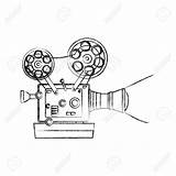 Projector Drawing Film Vintage Getdrawings sketch template