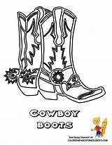 Cowboy Boot Drawing Coloring Line Getdrawings sketch template