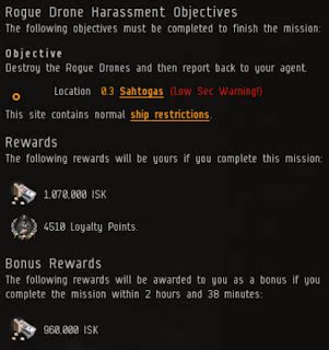 eve  mission rogue drone harassment