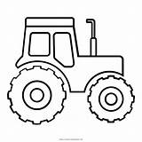 Tractor Coloring Drawing Clipart Outline Farm Colorear Para Pages Easy Icon Color Vehicles Line sketch template