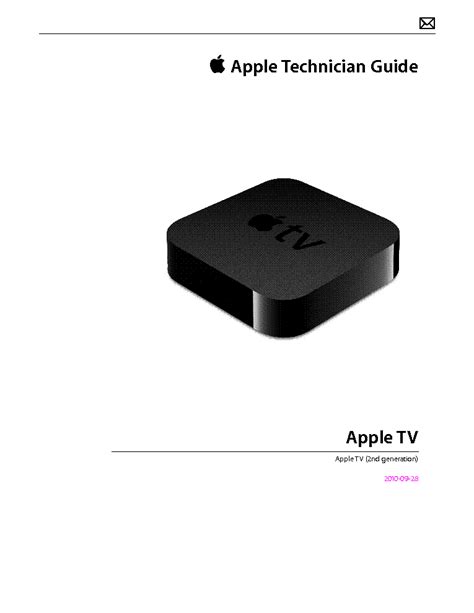 apple tv  generation technical manual service manual  schematics eeprom repair