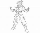 Coloring Broly Pages Popular sketch template