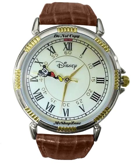 New Men S Disney Mickey Mouse Hanging On Second Hand Watch
