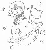 Astronauta Planetas Niño Astronautas Espacio Sentado Dibustock Espacial Explorador Espaciales sketch template