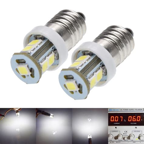2pcs E10 1w Led For Focus Flashlight Replacement Bulb Torches Work