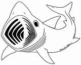 Shark Basking Coloring Megalodon Whale Pages Line Drawing Clipart Color Cartoon Lineart Deviantart Silhouette Outline Cliparts Great Printable Fish Getcolorings sketch template
