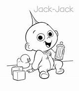 Coloring Incredibles Jack Pages Kids sketch template