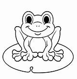 Frog Coloring Pages Cute Frogs Color Animal Coloringpagesfortoddlers Ages Kids Drawing Spring Sheets Happy Choose Board sketch template