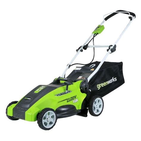 Reviews For Greenworks 16 In 10 Amp Corded Electric Walk Behind Push