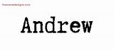 Name Andrew Audrey Designs Tattoo Typewriter Names Printout Freenamedesigns Printable sketch template