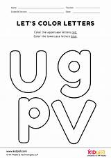 Lowercase Uppercase sketch template