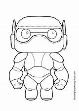 Coloring Pages Baymax Hero Kids Big Colouring Printable Six Sheets Drawings Choose Board Gogo Cute Library Print Drawing Easy Popular sketch template