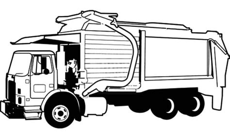 coloring pages coloring pages garbage trucks printable  kids