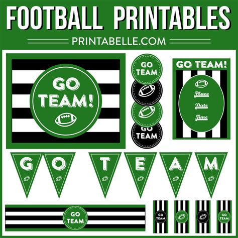 football party printables football party printables party printables