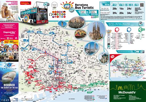 barcelona hop  hop  bus route map