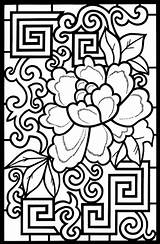 Glass Stained Coloring Pages Printable Everfreecoloring sketch template