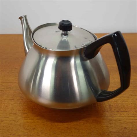 eric clements stainless steel tea pot  bramah mark parrish mid