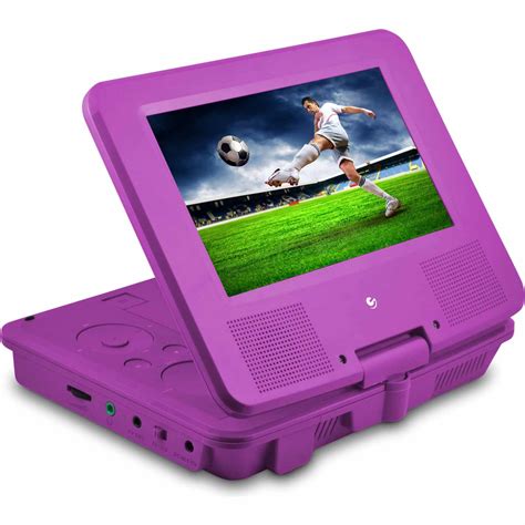 ematic epdpr  portable dvd player purple