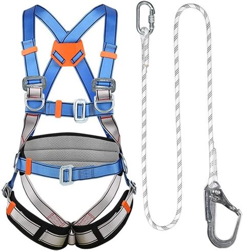 fall protection safety harness kit full body protection fall arrest kit  big hook safety