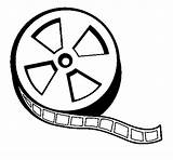 Reel Movie Gif Coloring Clipart sketch template