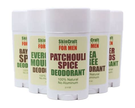 Natural Patchouli Deodorant For Men Organic Coconut Oil Shea Butter