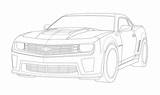 Camaro Outline Drawing Coloring Paintingvalley sketch template