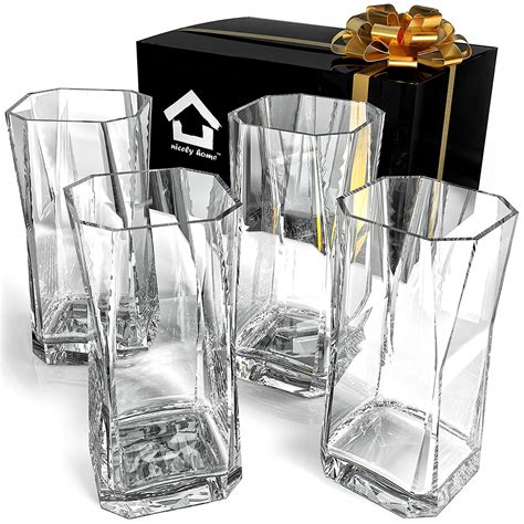 Buy Set Of 16 Home And Kitchen Drinking Glasses Durable Glassware With