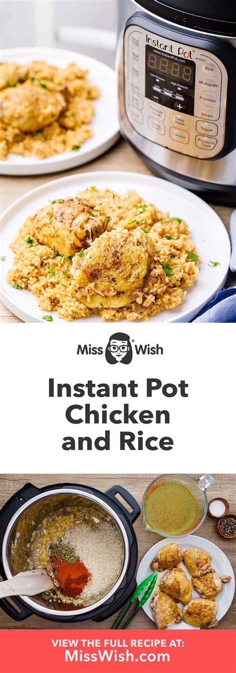 Crave Worthy Instant Pot Chicken And Rice Miss Wish
