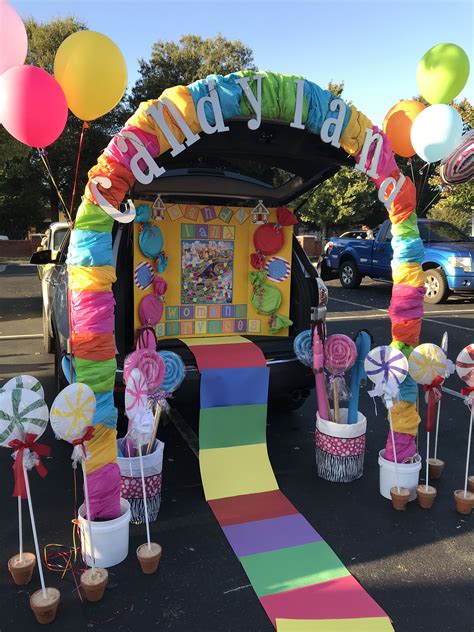candy land theme trunk  treat candyland birthday candyland