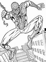 Coloring Spiderman Spectacular sketch template