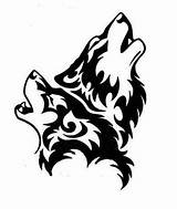 Wolf Tribal Howling Wolves Clipart Head Drawing Cross Pixel Silhouette Tattoos Stitch Moon Tattoo Clip Patterns Canvas Plastic Drawings Outline sketch template