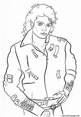 Coloring Jackson Celebrity Michael Pages Printable Print Color sketch template