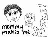 Inclusive Mommy sketch template