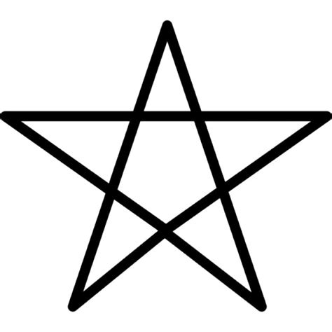 pentagram symbol outline icons