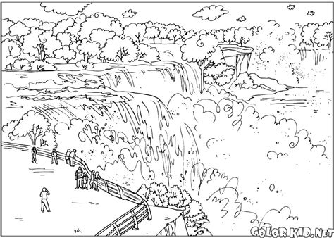 Download Or Print Out The Coloring Page Niagara Falls
