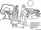 Abraham Abram Rescues Visitors Kinder Ausmalen Ak0 Iglesia Genesis Getdrawings Bibel sketch template