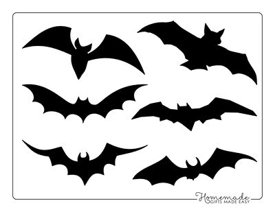 printable bat templates  halloween crafts