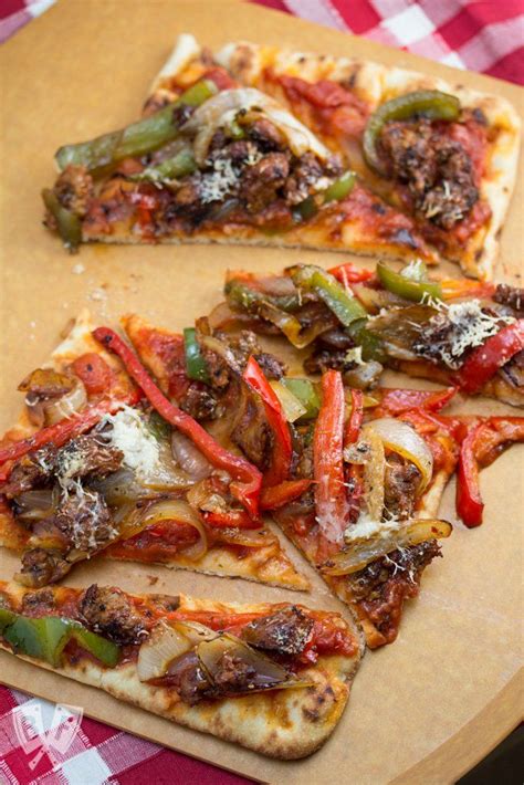 spicy italian sausage and peppers pizza sausage and
