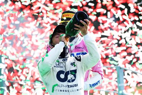 pierre gasly wins  italian formula  grand prix