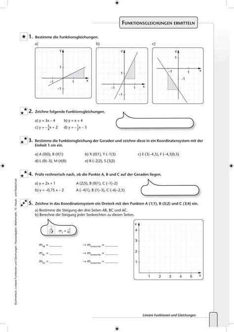 mathematik arbeitsblaetter sekundarstufe  lehrerbuero