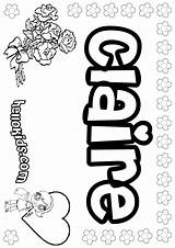 Claire Marie Coloring Bailee Pages Name Color Mackenzie Hellokids Print Online Template Girls sketch template