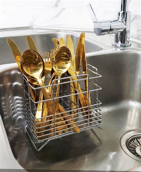 chrome cutlery holder theculinarium