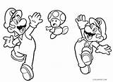 Mario Coloring Pages Brothers Brother Printable Cool2bkids Kids sketch template