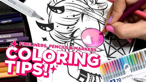 improve  coloring coloring tips  markers pencils