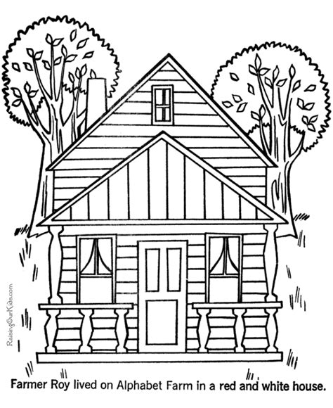 printable house coloring pages printable templates