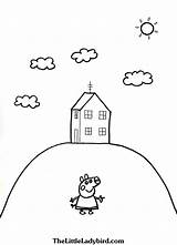 Pig Peppa Coloring Pages House Bubakids sketch template