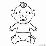 Crying Baby Drawing Draw Coloring Template Illustration Getdrawings Sketch Pages sketch template