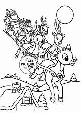 Rudolph Coloriage Pere Colorier Dessin Claus 4kids Reindeer Imprimer sketch template