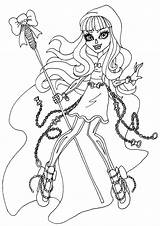 Monster High Coloring Pages Printable Color Print River Styxx sketch template